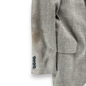 Vintage Christian Dior Jacket Mens 40 Gray Blazer Monsieur Union USA 80s