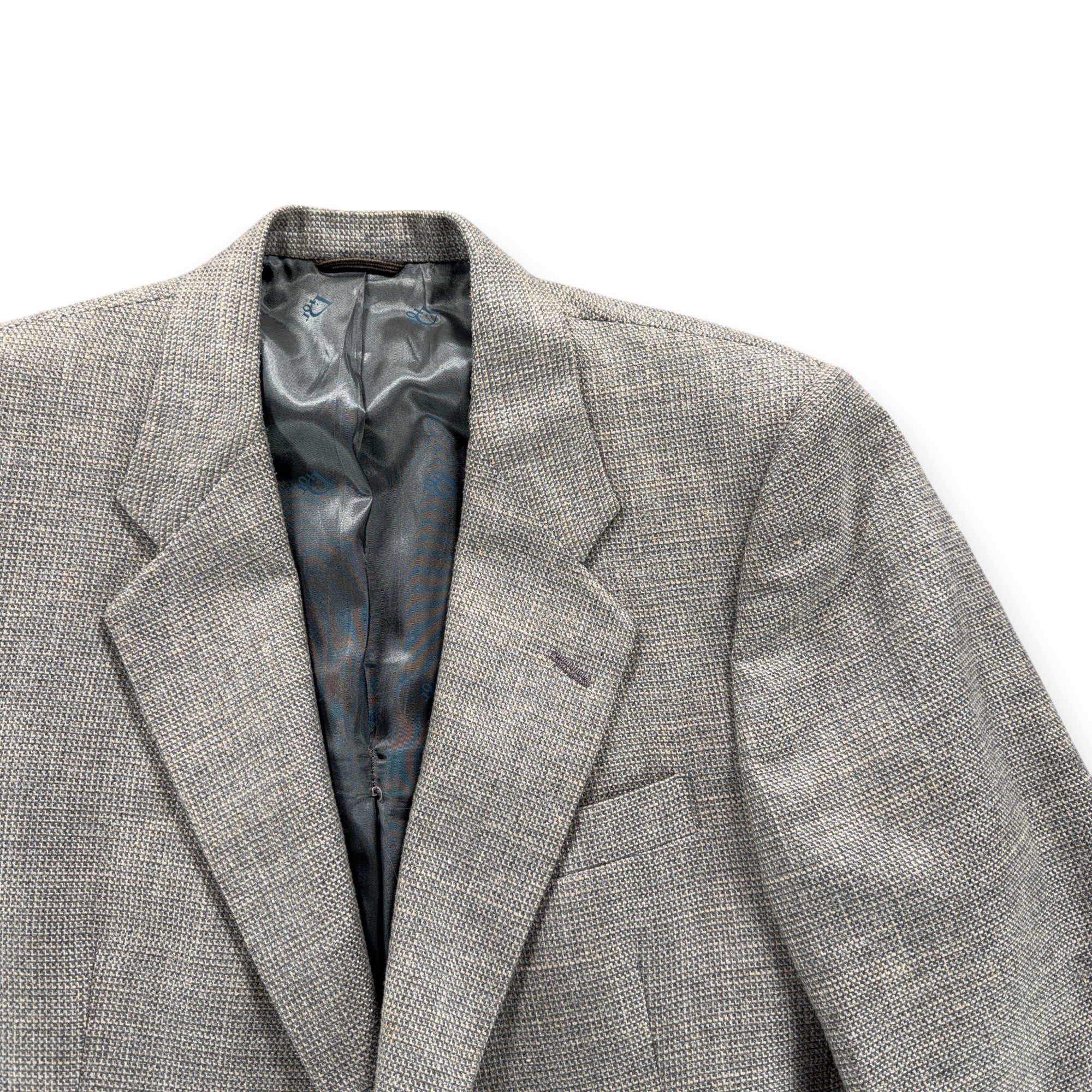 Vintage Christian Dior Jacket Mens 40 Gray Blazer Monsieur Union USA 80s-2 Vintage Christian Dior Jacket Mens 40 Gray Blazer Monsieur Union USA 80s
