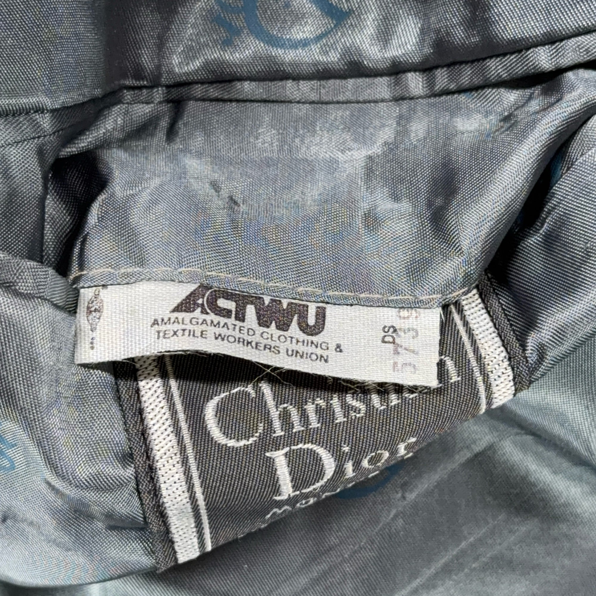 Vintage Christian Dior Jacket Mens 40 Gray Blazer Monsieur Union USA 80s-6 Vintage Christian Dior Jacket Mens 40 Gray Blazer Monsieur Union USA 80s