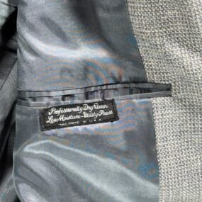 Vintage Christian Dior Jacket Mens 40 Gray Blazer Monsieur Union USA 80s