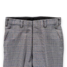 Vintage Houndstooth Suit Mens 38 32x32 Gray Talon Flared Hub Clothiers 3pc 70s