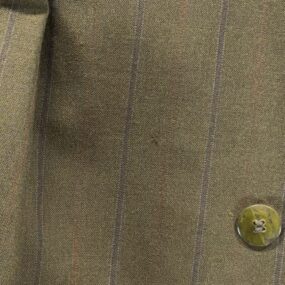 Vintage Falcone Suit Mens 44 36x30 Green Double Breasted Suspenders 2pc USA 80s