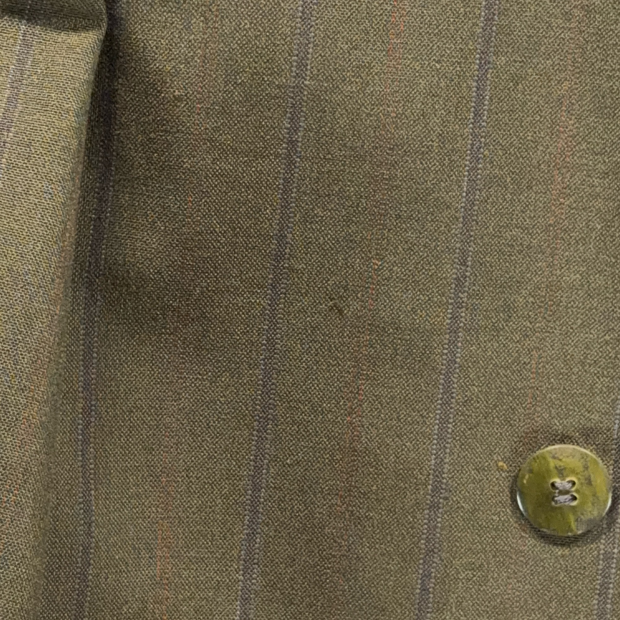 Vintage Falcone Suit Mens 44 36x30 Green Double Breasted Suspenders 2pc USA 80s-10 Vintage Falcone Suit Mens 44 36x30 Green Double Breasted Suspenders 2pc USA 80s