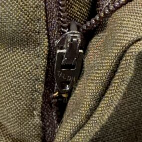 Vintage Falcone Suit Mens 44 36x30 Green Double Breasted Suspenders 2pc USA 80s