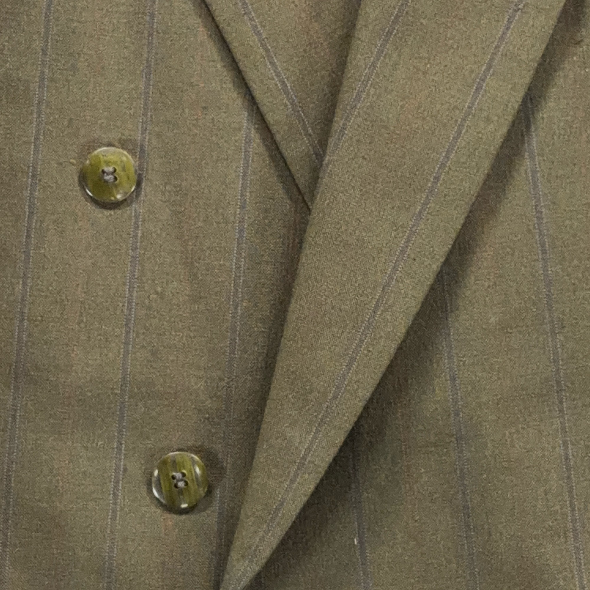 Vintage Falcone Suit Mens 44 36x30 Green Double Breasted Suspenders 2pc USA 80s-9 Vintage Falcone Suit Mens 44 36x30 Green Double Breasted Suspenders 2pc USA 80s