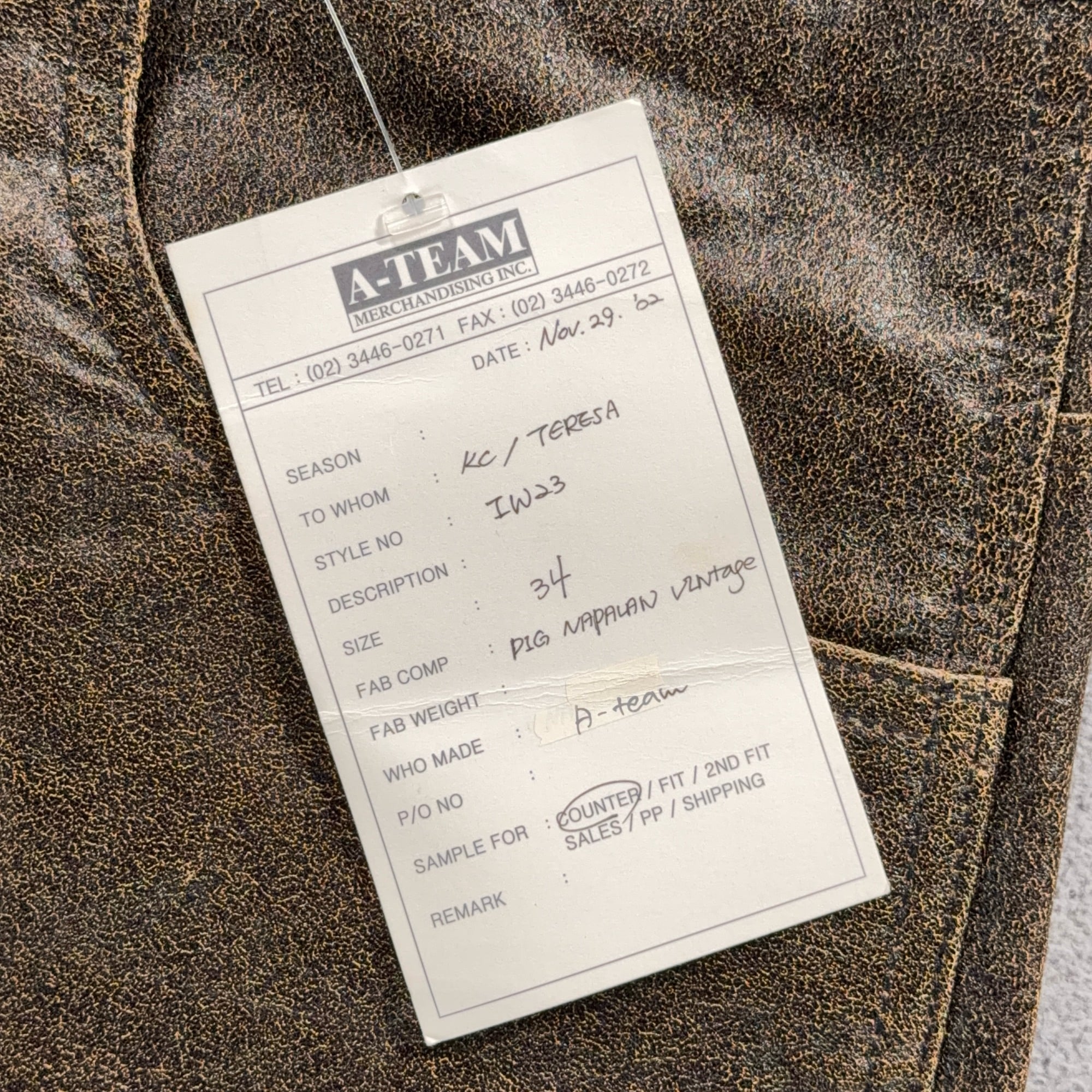 Vintage Leather Pants Mens 34x31 Brown Distressed Pigskin Deadstock A Team Y2K-4 Vintage Leather Pants Mens 34x31 Brown Distressed Pigskin Deadstock A Team Y2K