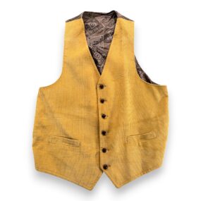 Vintage Hardwick Jacket Mens 46 Brown Corduroy Blazer Sport Coat Vest Set 70s