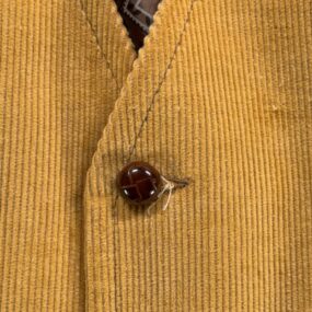 Vintage Hardwick Jacket Mens 46 Brown Corduroy Blazer Sport Coat Vest Set 70s