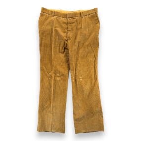 Vintage Cortefiel Suit Mens 46 Brown Corduroy Vest Pants Disco 3pc Spain 70s