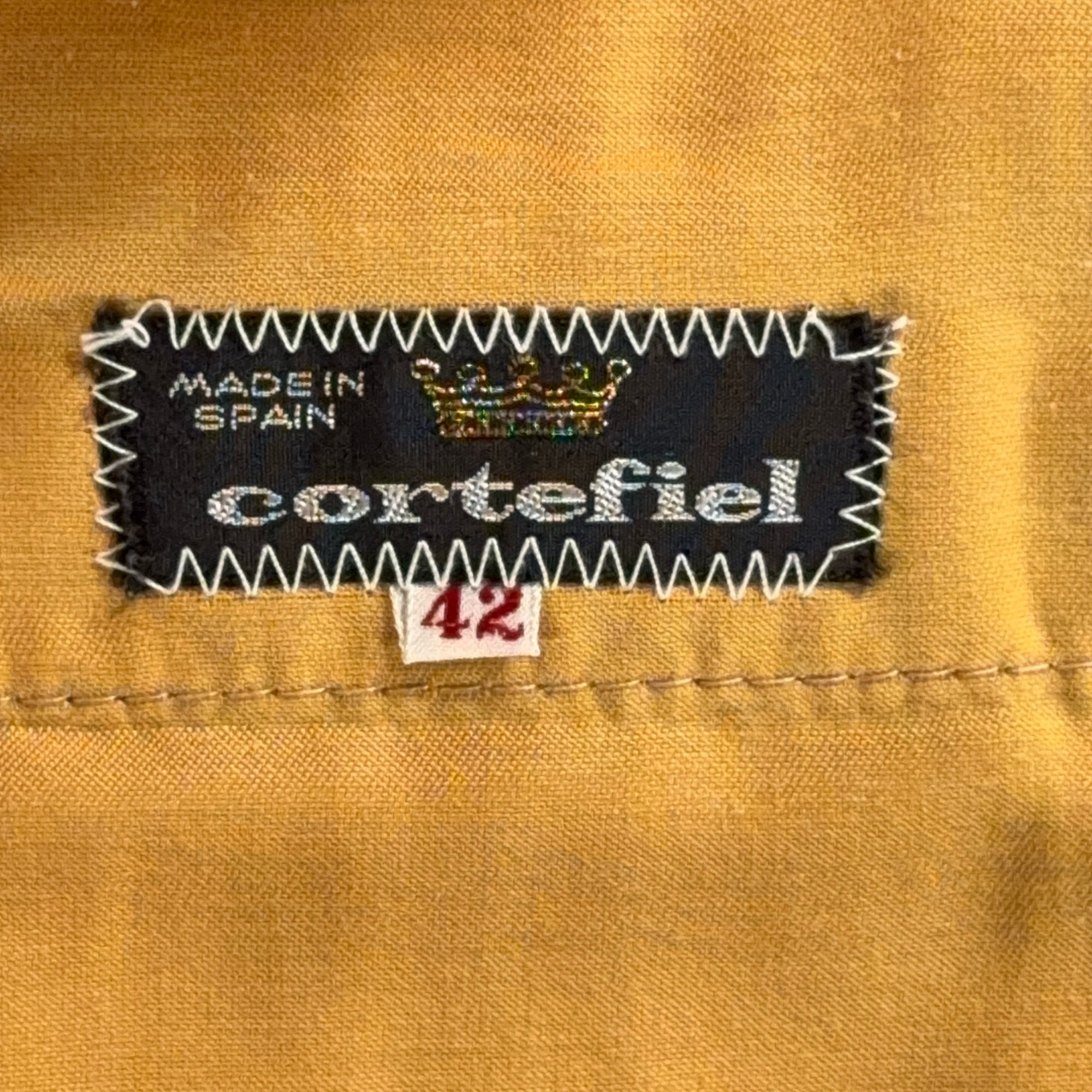 Vintage Cortefiel Suit Mens 46 Brown Corduroy Vest Pants Disco 3pc Spain 70s-22 Vintage Cortefiel Suit Mens 46 Brown Corduroy Vest Pants Disco 3pc Spain 70s