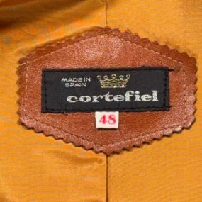 Vintage Cortefiel Suit Mens 46 Brown Corduroy Vest Pants Disco 3pc Spain 70s