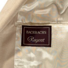 Vintage Bachrachs Jacket Mens 42 Brown Blazer Regent Faux Suede USA 80s