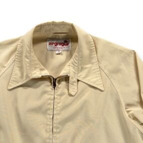 Vintage McGregor Jacket Adult LARGE Yellow Drizzler Harrington Talon Raglan 70s