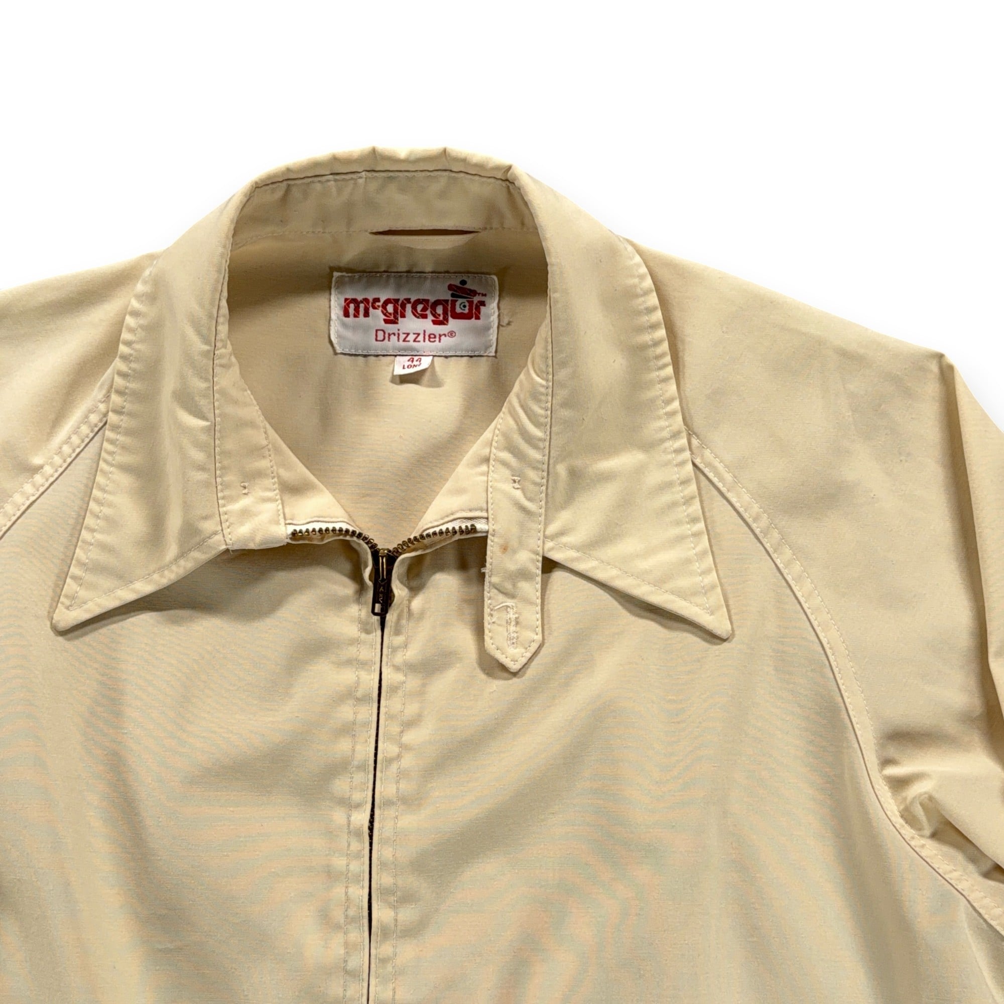 Vintage McGregor Jacket Adult LARGE Yellow Drizzler Harrington Talon Raglan 70s-2 Vintage McGregor Jacket Adult LARGE Yellow Drizzler Harrington Talon Raglan 70s