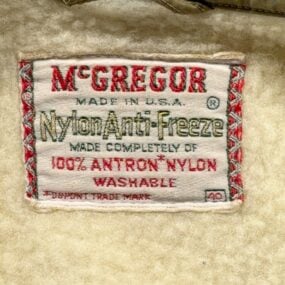 Vintage McGregor Jacket Adult LARGE Brown Sherpa Talon Anti Freeze USA 60s
