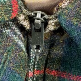 Vintage Doncaster Jacket Womens EXTRA LARGE Green Plaid Harrington Talon USA 90s
