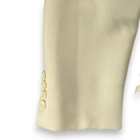 Vintage Suit Mens 36 31x30 Pants White Cream Ivory Disco Talon Union USA 2pc 70s