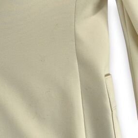 Vintage Suit Mens 36 31x30 Pants White Cream Ivory Disco Talon Union USA 2pc 70s