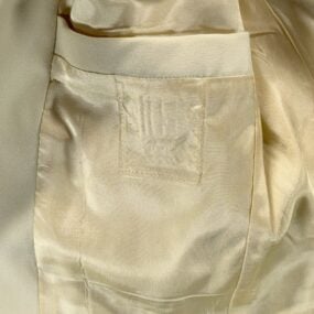 Vintage Suit Mens 36 31x30 Pants White Cream Ivory Disco Talon Union USA 2pc 70s