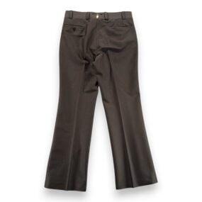 Vintage Meis Suit Mens 36 32x30 Pants Brown Flared Satin Lined 2pc Disco USA 70s