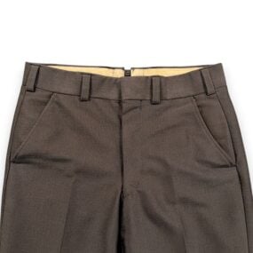 Vintage Meis Suit Mens 36 32x30 Pants Brown Flared Satin Lined 2pc Disco USA 70s