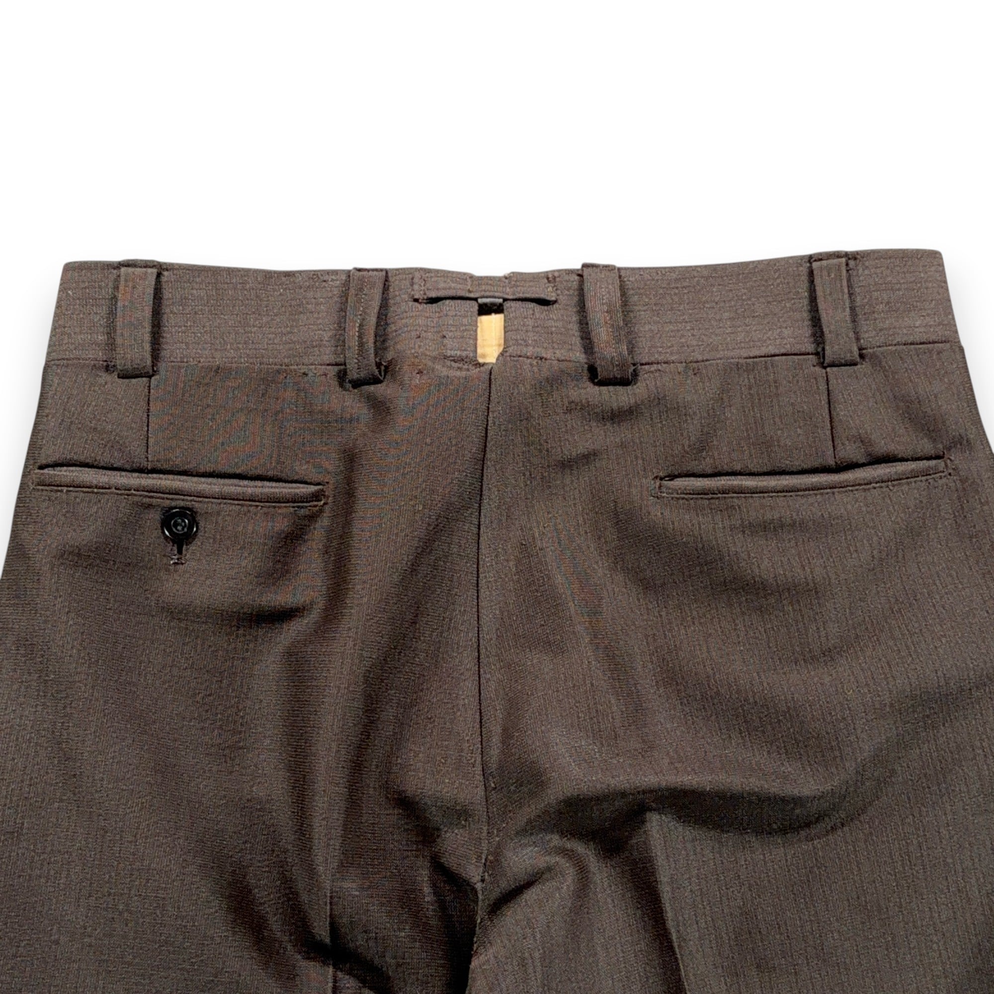 Vintage Meis Suit Mens 36 32x30 Pants Brown Flared Satin Lined 2pc Disco USA 70s-13 Vintage Meis Suit Mens 36 32x30 Pants Brown Flared Satin Lined 2pc Disco USA 70s