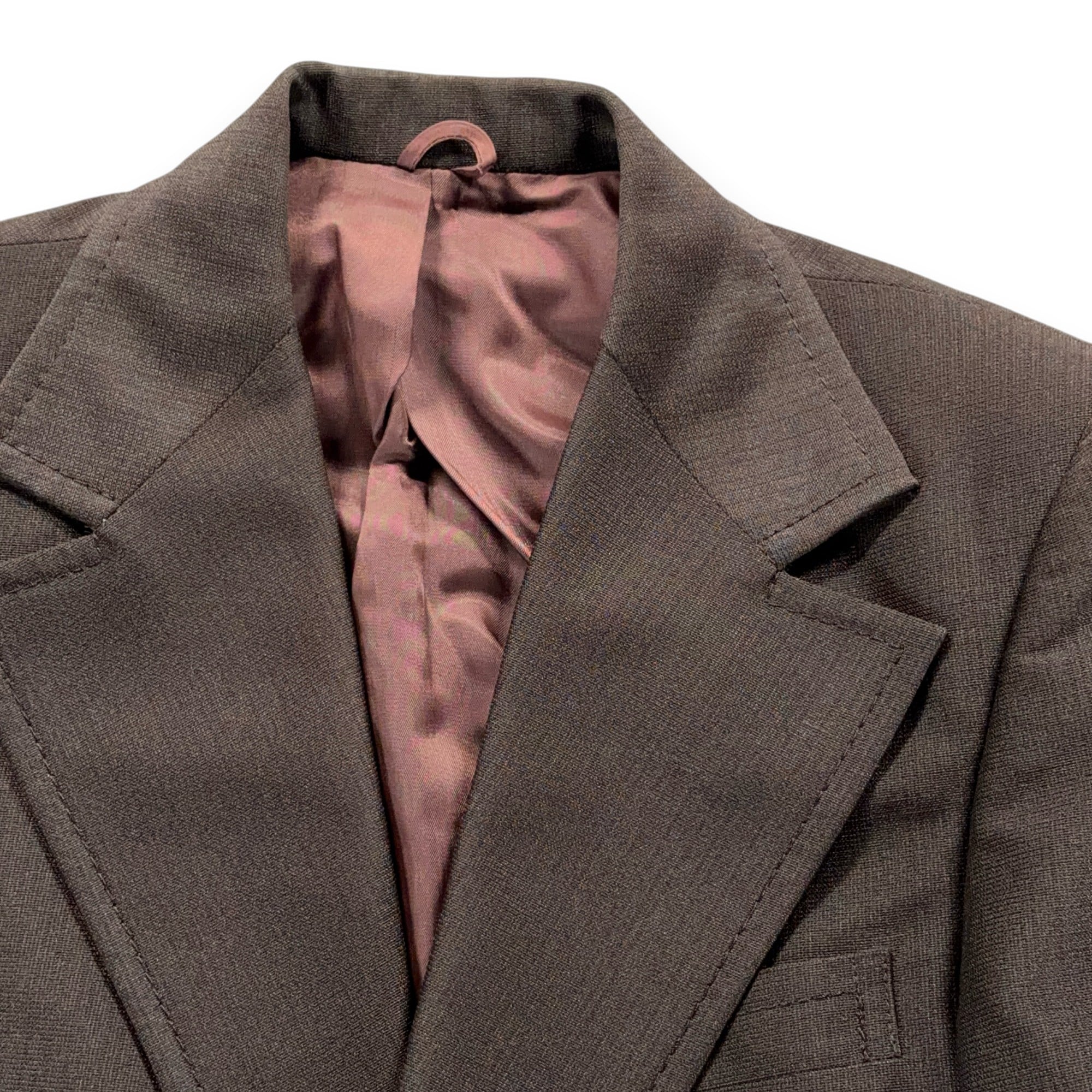 Vintage Meis Suit Mens 36 32x30 Pants Brown Flared Satin Lined 2pc Disco USA 70s-3 Vintage Meis Suit Mens 36 32x30 Pants Brown Flared Satin Lined 2pc Disco USA 70s