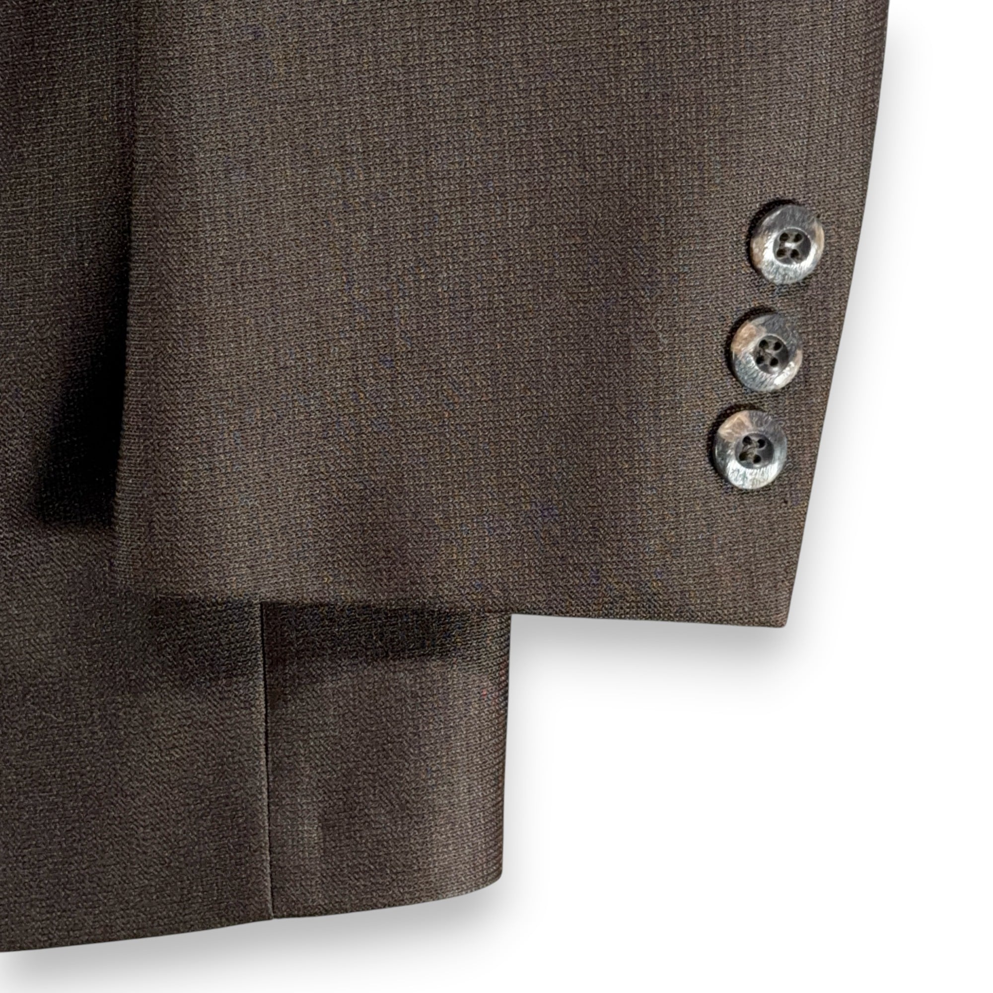 Vintage Meis Suit Mens 36 32x30 Pants Brown Flared Satin Lined 2pc Disco USA 70s-8 Vintage Meis Suit Mens 36 32x30 Pants Brown Flared Satin Lined 2pc Disco USA 70s