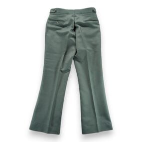 Vintage Jaymar Leisure Suit Mens 42 34x31 Pants Green Paisley Talon USA 2pc 70s