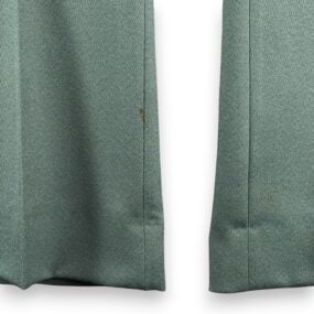 Vintage Jaymar Leisure Suit Mens 42 34x31 Pants Green Paisley Talon USA 2pc 70s