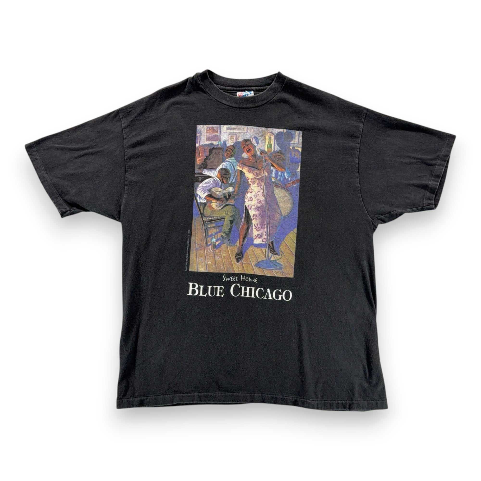 Vintage Chicago Blues Shirt Adult EXTRA LARGE Black Sweet Home John Doyle 90s-1 Vintage Chicago Blues Shirt Adult EXTRA LARGE Black Sweet Home John Doyle 90s