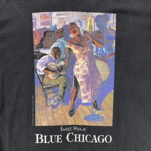 Vintage Chicago Blues Shirt Adult EXTRA LARGE Black Sweet Home John Doyle 90s-2 Vintage Chicago Blues Shirt Adult EXTRA LARGE Black Sweet Home John Doyle 90s