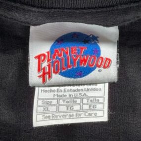 Vintage Planet Hollywood Shirt Adult EXTRA LARGE Black Lipton Brisk Tea USA 90s