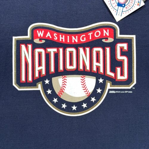 Vintage Washington Nationals Shirt Adult LARGE Blue MLB Baseball Deadstock Y2K-2 Vintage Washington Nationals Shirt Adult LARGE Blue MLB Baseball Deadstock Y2K