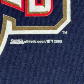 Vintage Washington Nationals Shirt Adult LARGE Blue MLB Baseball Deadstock Y2K
