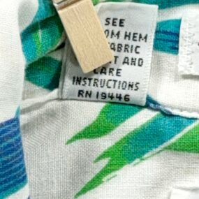 Vintage Mr Witt Hawaiian Shirt Adult LARGE White Parrots Loop Collar USA 80s
