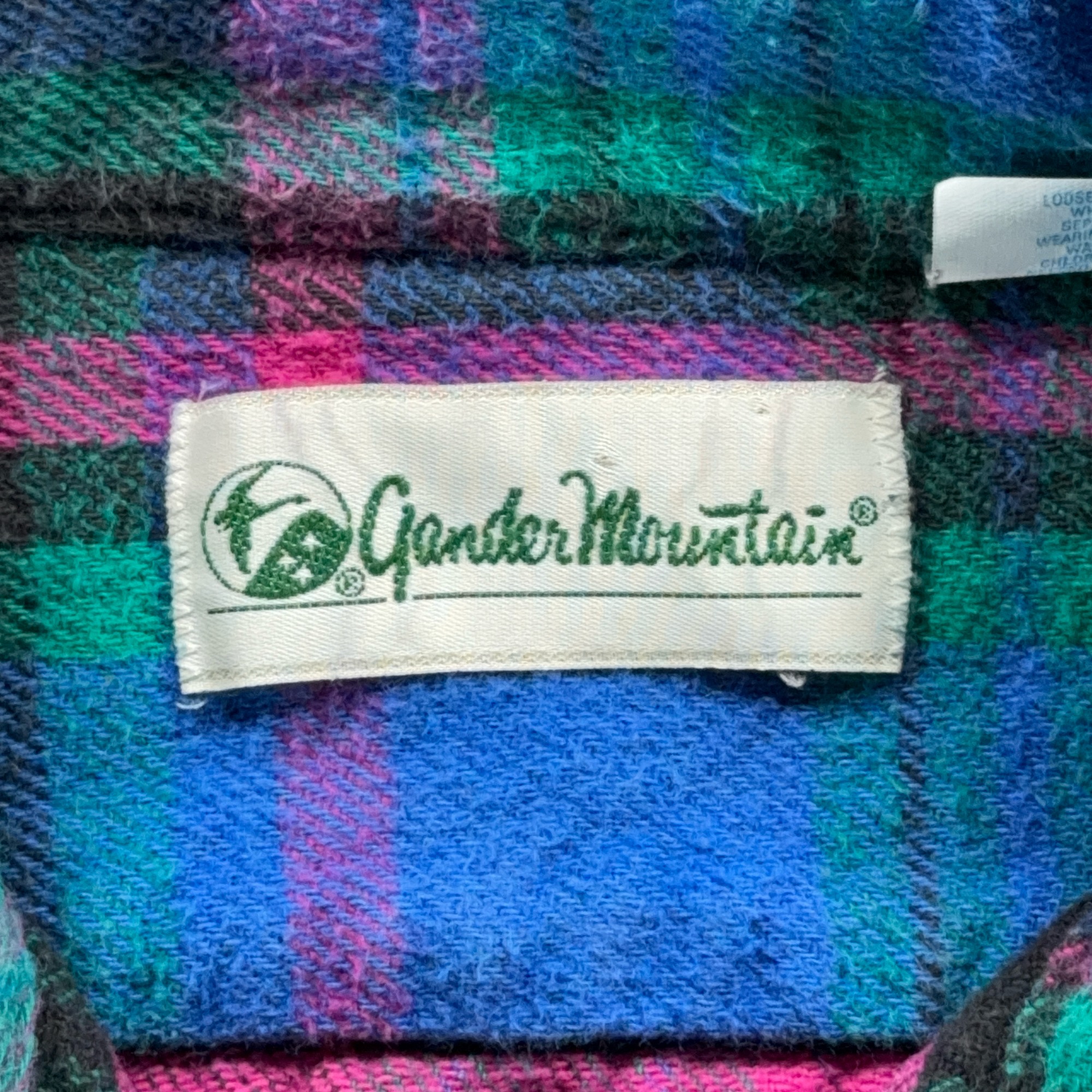 Vintage Gander Mountain Shirt Adult EXTRA LARGE Blue Pink Plaid Flannel USA 90s-4 Vintage Gander Mountain Shirt Adult EXTRA LARGE Blue Pink Plaid Flannel USA 90s