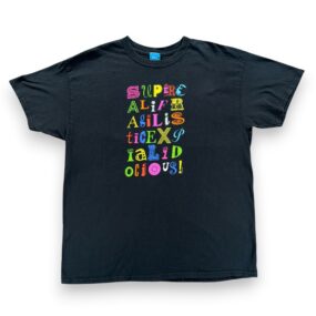 Mary Poppins Shirt Adult EXTRA LARGE Black Supercalifragilisticexpialidocious