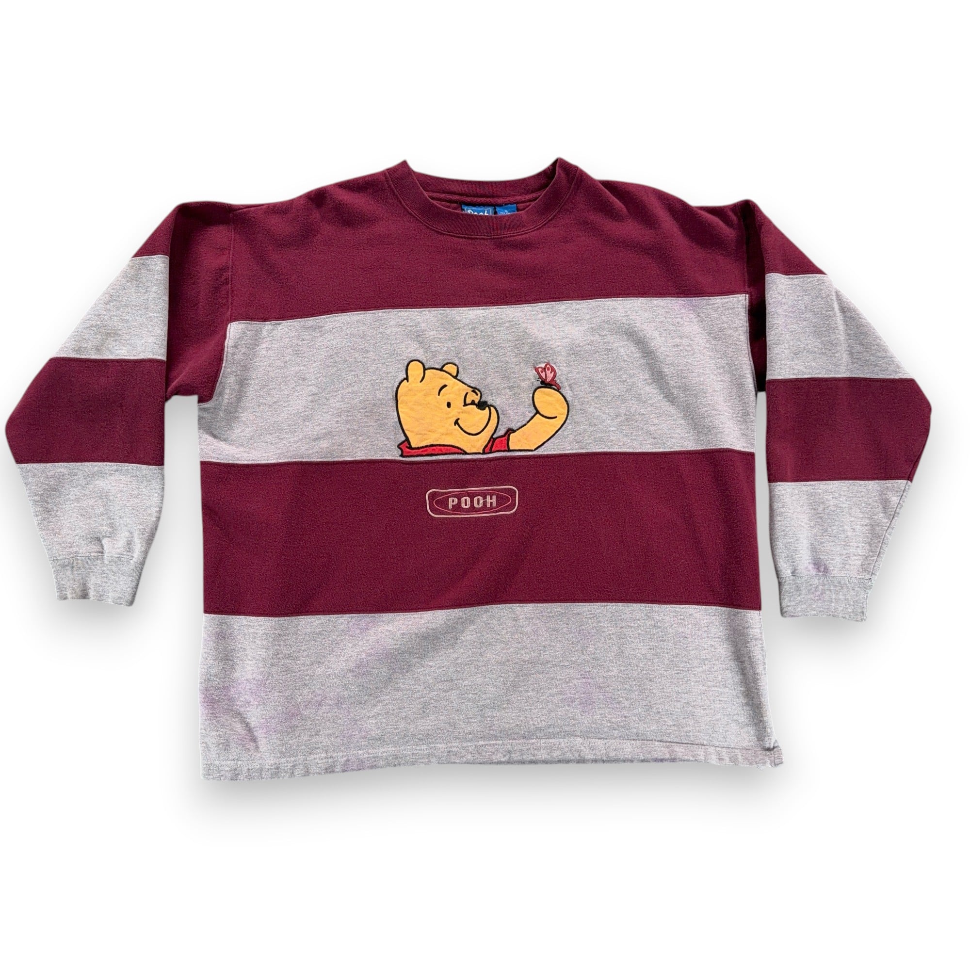 Vintage Winnie Pooh Sweater Adult EXTRA LARGE Red Gray Sweatshirt Disney 90s-1 Vintage Winnie Pooh Sweater Adult EXTRA LARGE Red Gray Sweatshirt Disney 90s