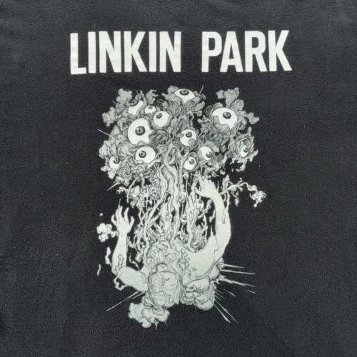 Linkin Park Shirt Adult 2XL XXL Black Band Tee Eyeball Guts Graphic Nu Metal Y2K-2 Linkin Park Shirt Adult 2XL XXL Black Band Tee Eyeball Guts Graphic Nu Metal Y2K