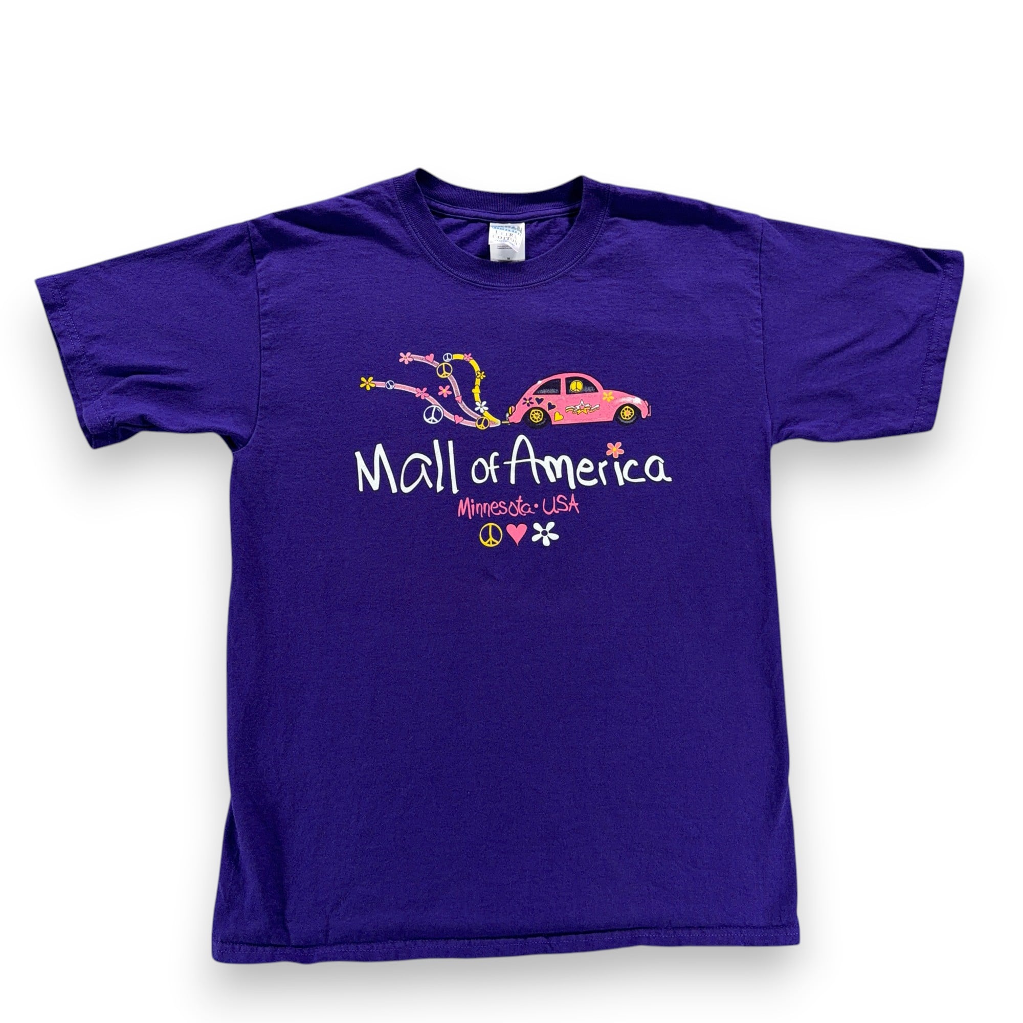 Vintage Mall America Shirt Adult MEDIUM Purple Minnesota Peace VW Beetle Bug 90s-1 Vintage Mall America Shirt Adult MEDIUM Purple Minnesota Peace VW Beetle Bug 90s