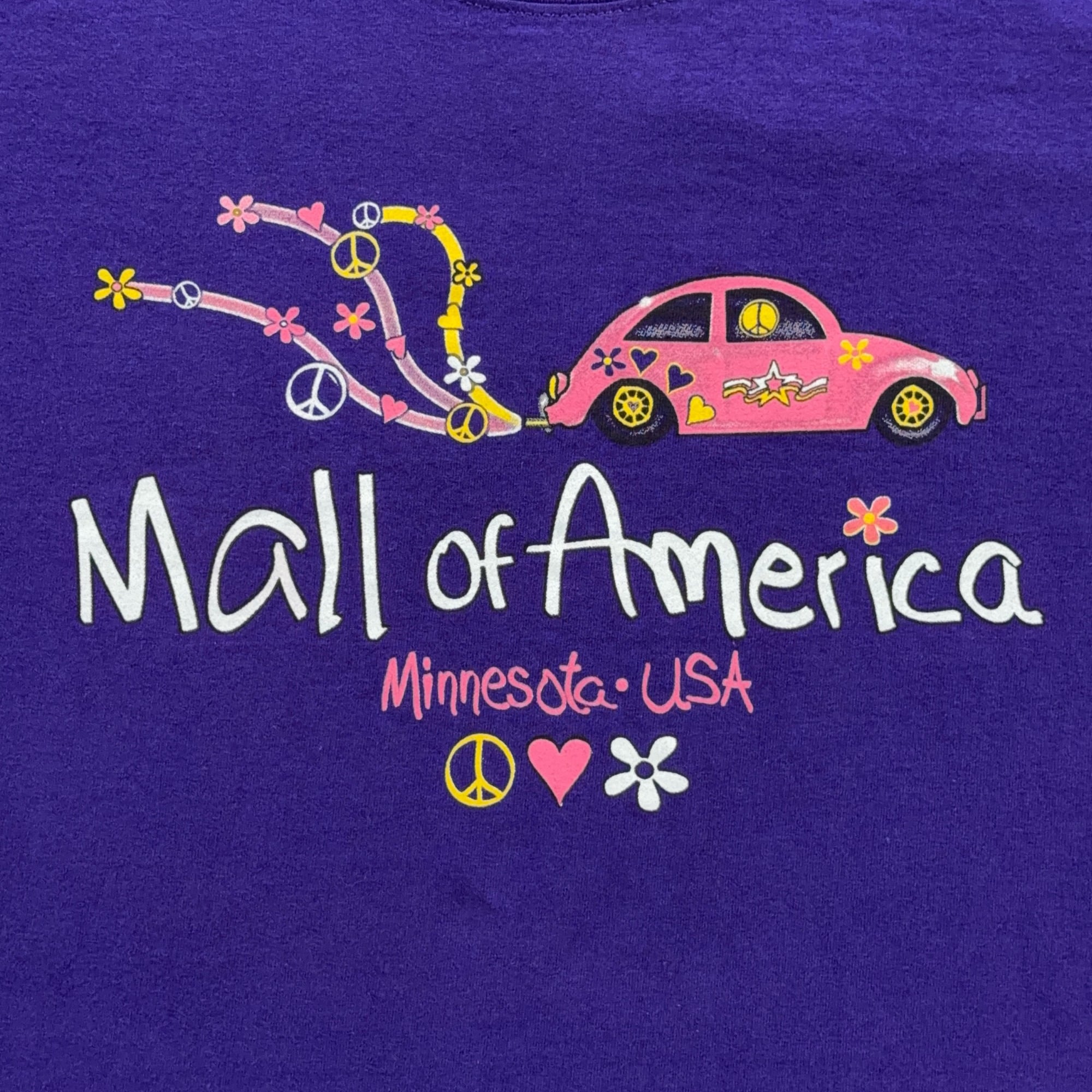 Vintage Mall America Shirt Adult MEDIUM Purple Minnesota Peace VW Beetle Bug 90s-2 Vintage Mall America Shirt Adult MEDIUM Purple Minnesota Peace VW Beetle Bug 90s
