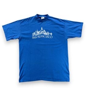 Vintage San Francisco Shirt Adult EXTRA LARGE Blue Skyline Single Stitch USA 80s