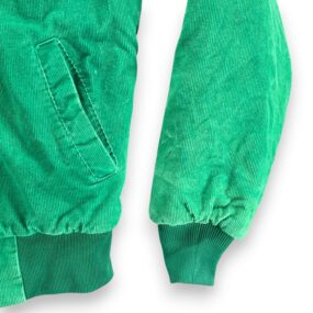 Vintage Corduroy Bomber Jacket Adult MEDIUM Green CCS Patch Workwear USA 80s