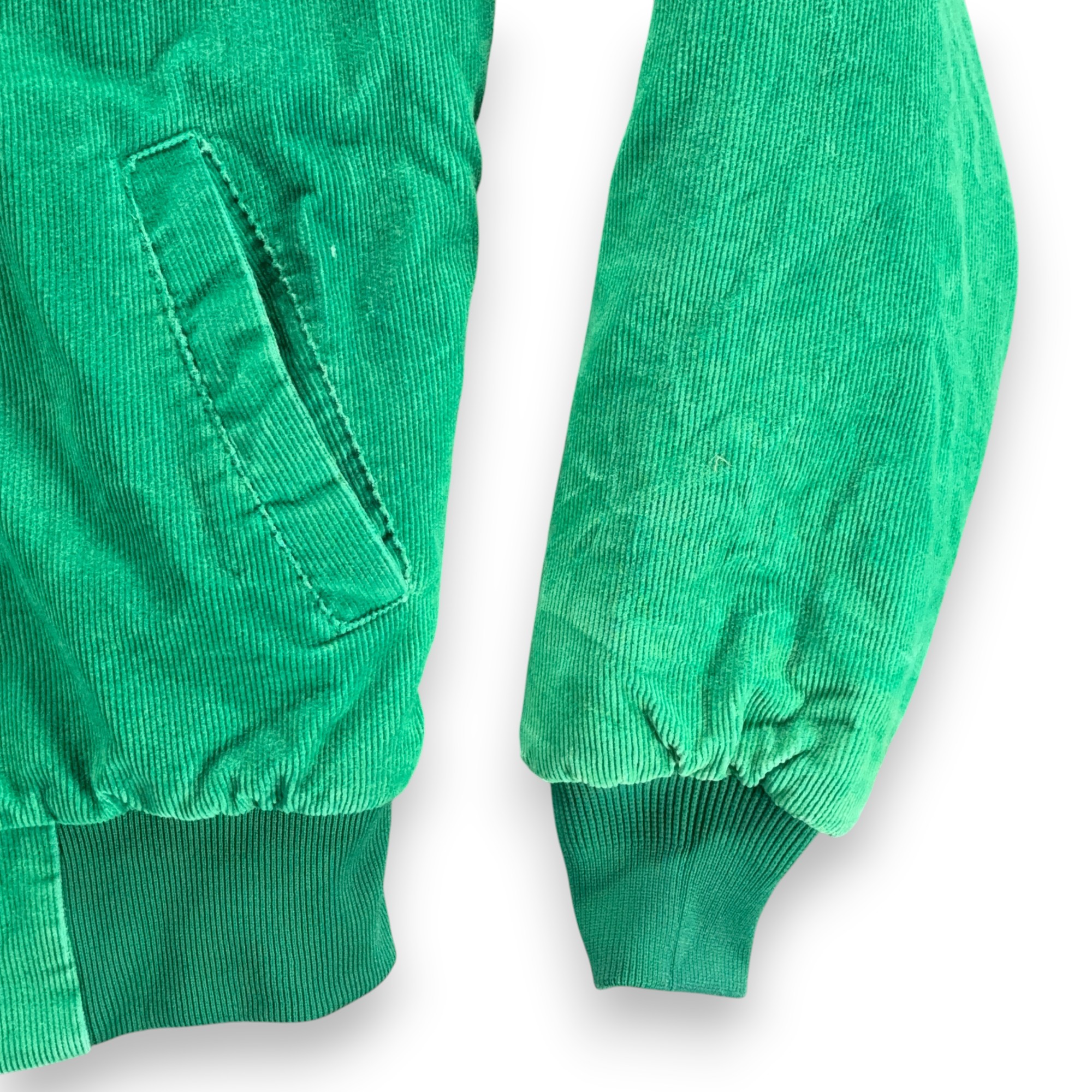 Vintage Corduroy Bomber Jacket Adult MEDIUM Green CCS Patch Workwear USA 80s-7 Vintage Corduroy Bomber Jacket Adult MEDIUM Green CCS Patch Workwear USA 80s