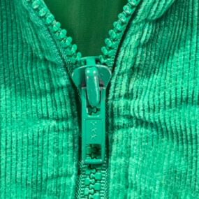 Vintage Corduroy Bomber Jacket Adult MEDIUM Green CCS Patch Workwear USA 80s