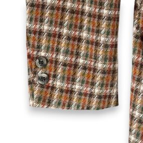 Vintage Houndstooth Jacket Mens 38 Brown Blazer Gun Club Check Rugby USA 70s