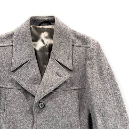 Vintage Grais Coat Mens 38 Gray Wool Overcoat Topcoat Woolmark Lined USA 70s-2 Vintage Grais Coat Mens 38 Gray Wool Overcoat Topcoat Woolmark Lined USA 70s