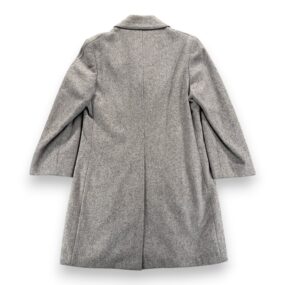 Vintage Grais Coat Mens 38 Gray Wool Overcoat Topcoat Woolmark Lined USA 70s