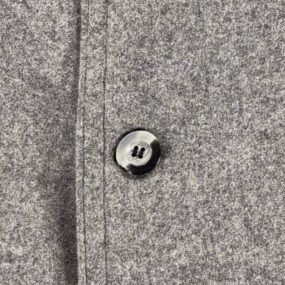 Vintage Grais Coat Mens 38 Gray Wool Overcoat Topcoat Woolmark Lined USA 70s